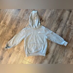 Nike Light Gray Hoodie with White Swoosh